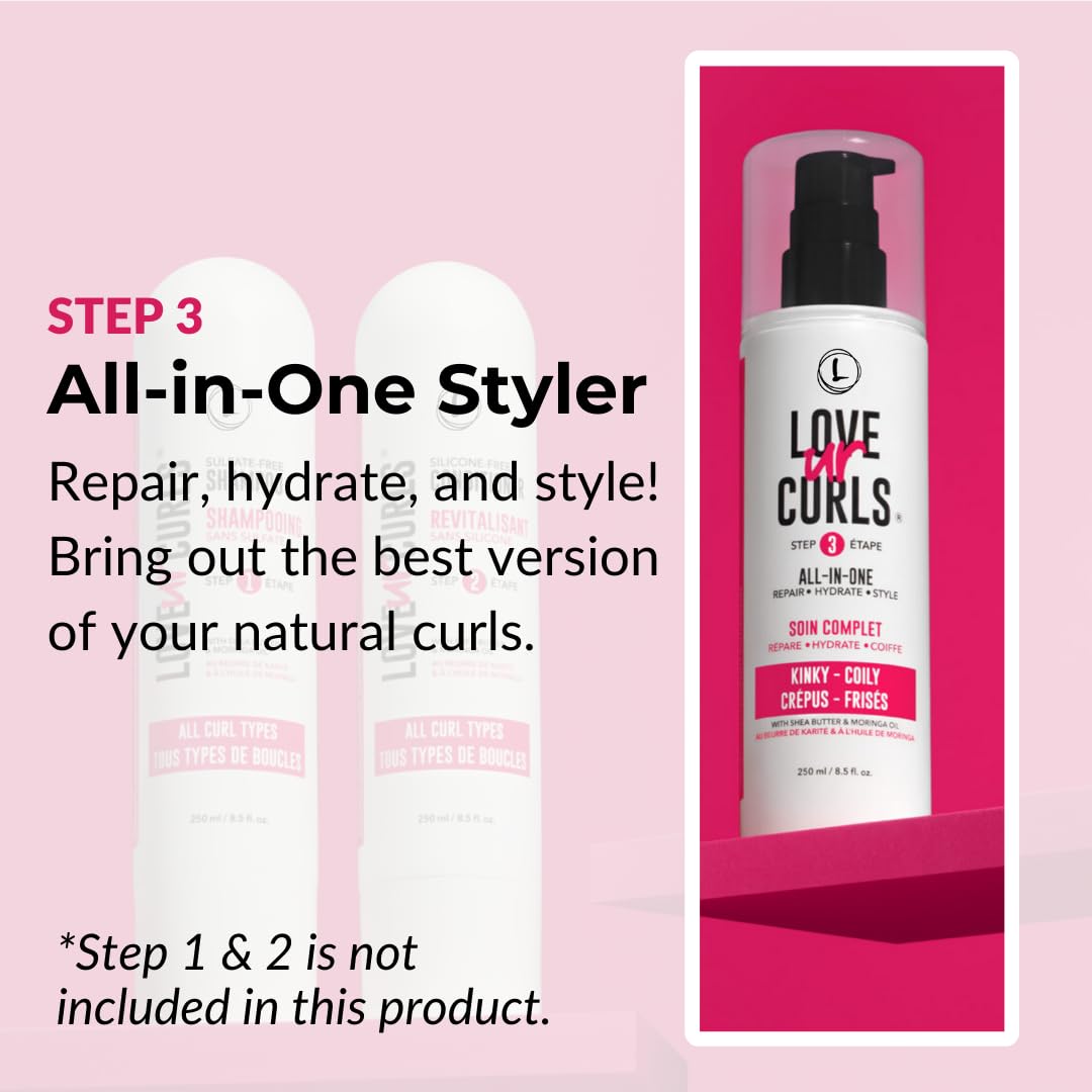 Love Ur Curls open jar texture demonstrates creamy, non-sticky formula