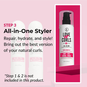 Love Ur Curls open jar texture demonstrates creamy, non-sticky formula