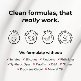 Love Ur Curls products next to a hand to show actual size and travel-friendly convenience