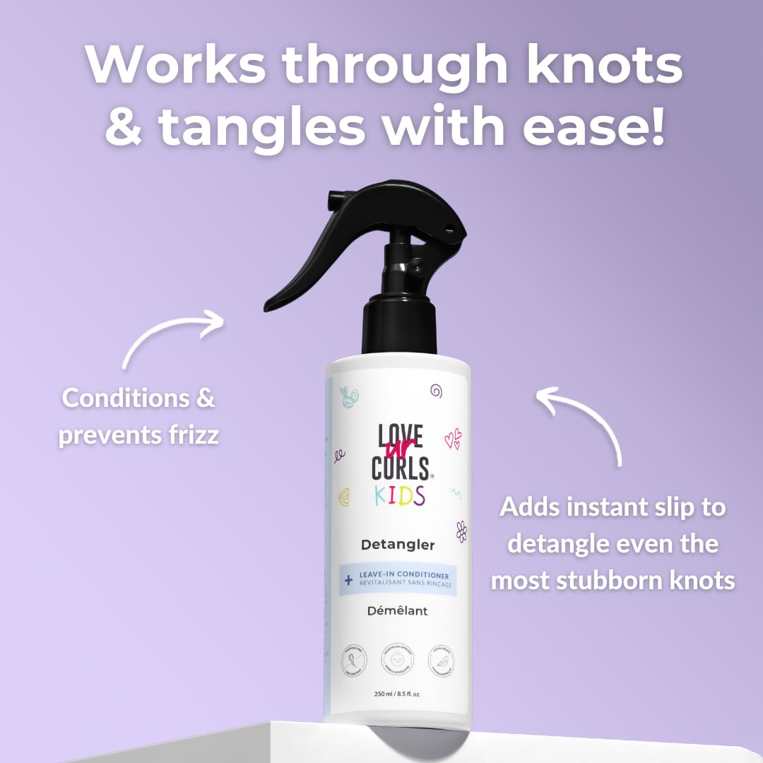 Love Ur Curls nozzle spraying fine mist for gentle detangling