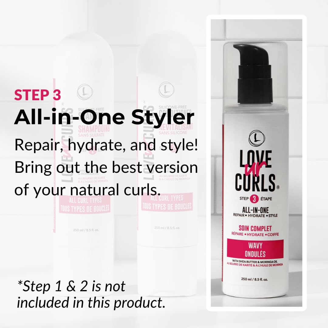 Love Ur Curls cream texture close-up showing smooth spreadability