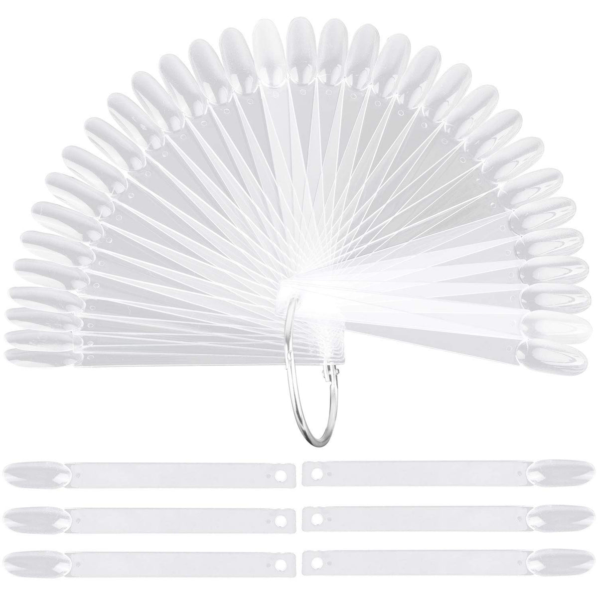 LoveBB front view of clear swatch sticks showing neat organization and quick selection