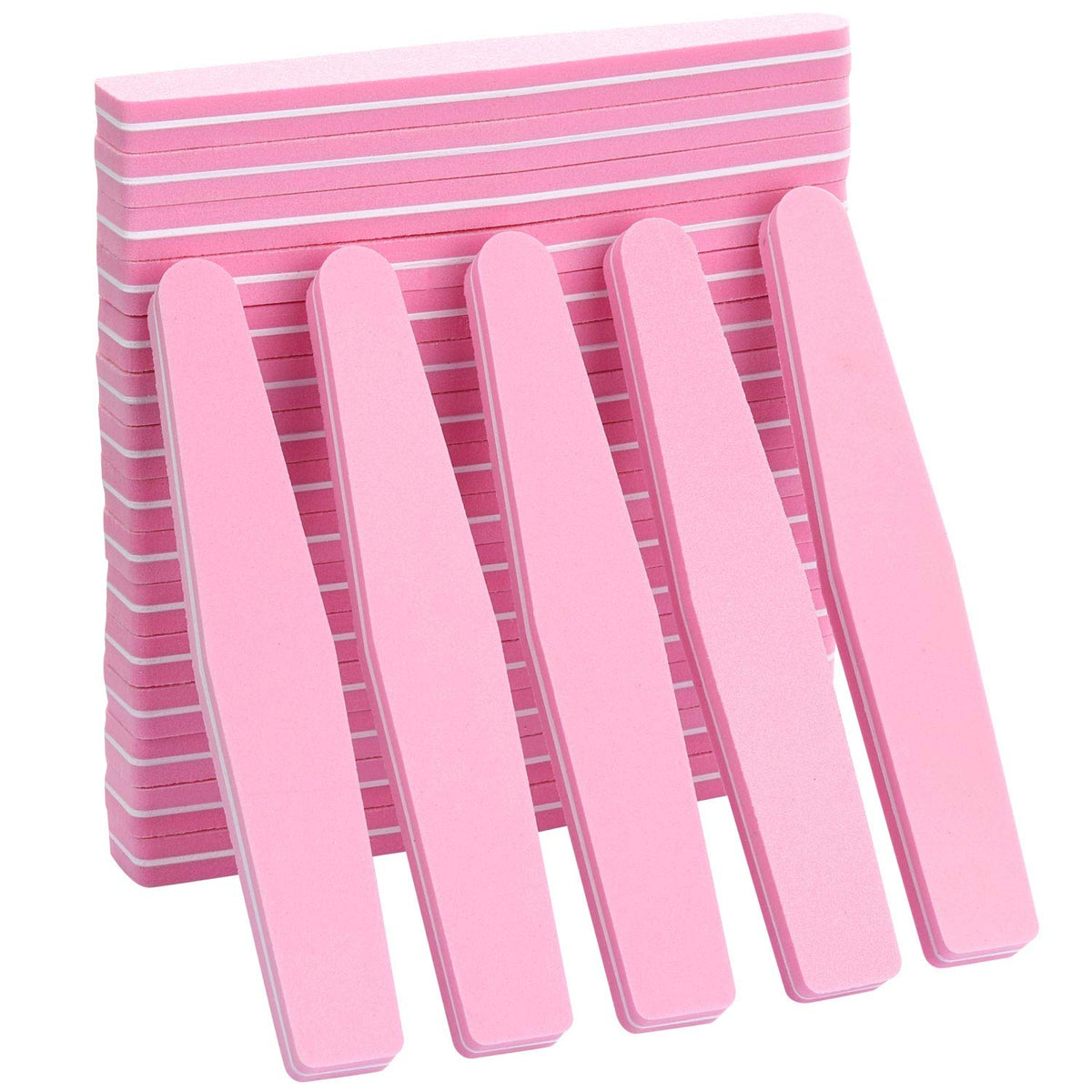LoveBB front view of 20-pack pink buffer blocks showing compact packaging and convenience
