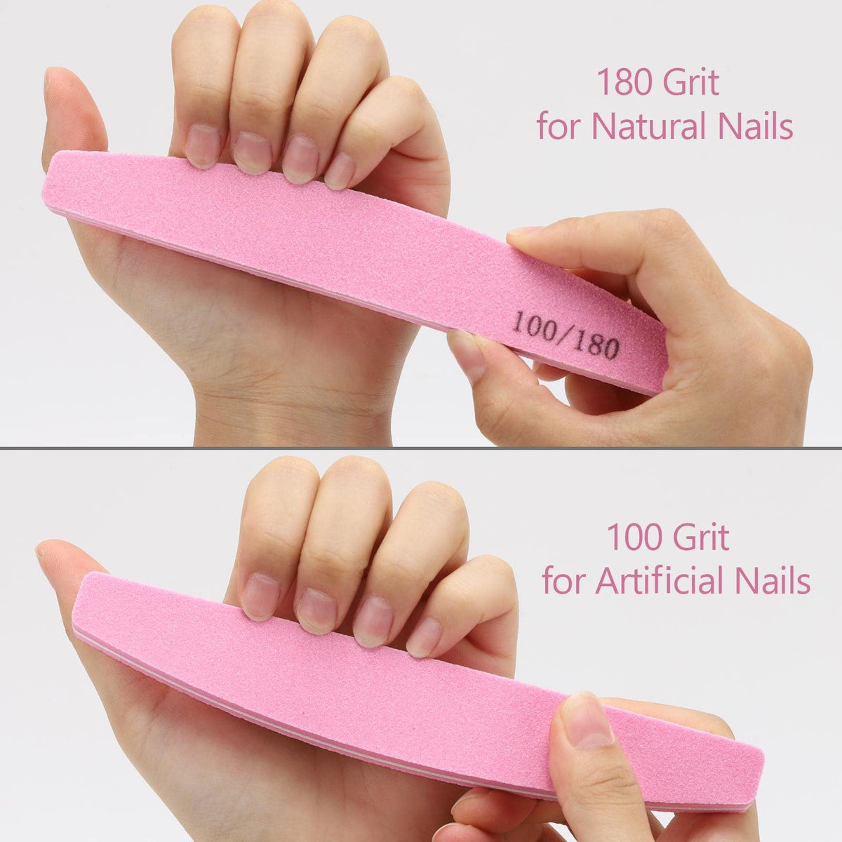 LoveBB buffer held in hand to show scale and ease of use for at-home manicures and travel