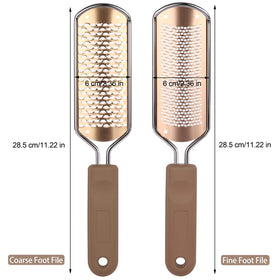 LoveBB rasp in use on heel demonstrating efficient dead skin removal