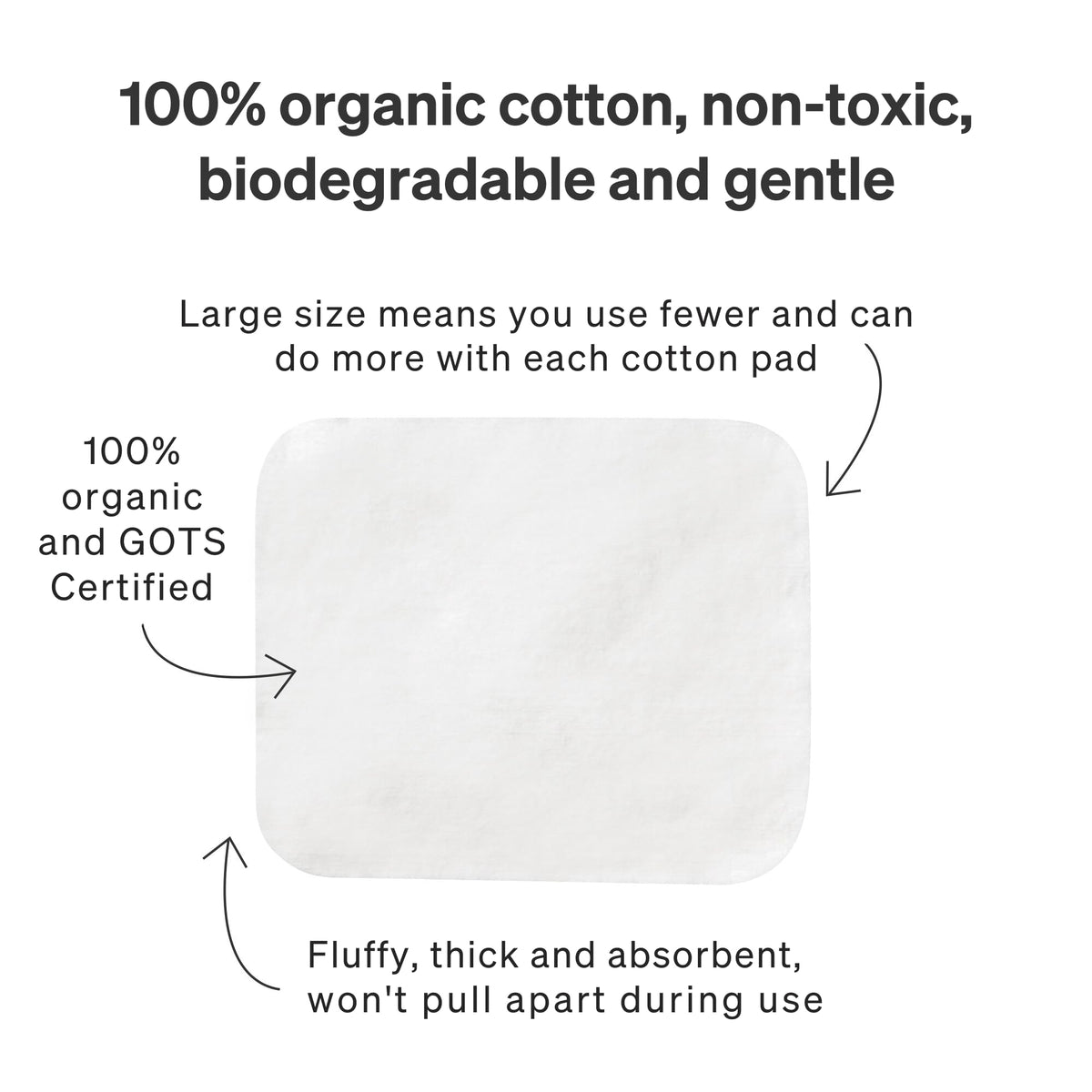 Love Noobs pad used during diaper change showing gentle clean and convenience benefit
