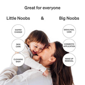 Love Noobs lint-free edge closeup showing no fiber residue benefit