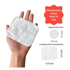 Love Noobs recyclable packaging label emphasizing sustainable sourcing benefit