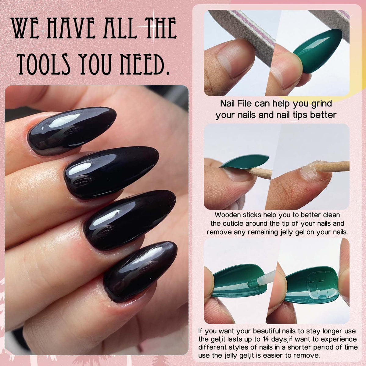 LoveOurHome nail file included in kit for shaping and trimming natural nails