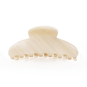 Lovime clip front view cream white shows elegant glossy finish and versatile look