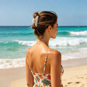 Lovime clip in hair half-up style secures hair fast for neat daily looks
