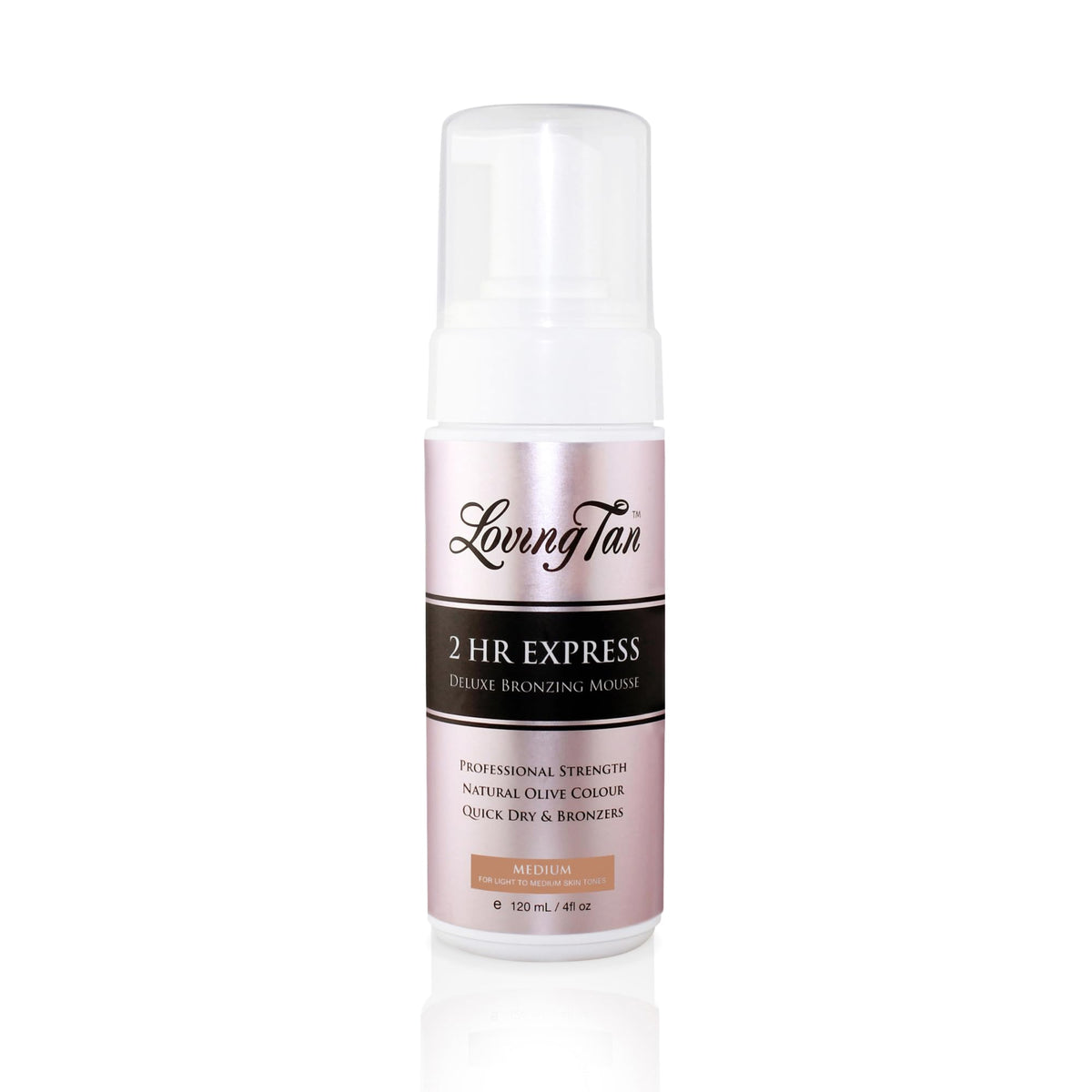 Loving Tan front packaging showing product and quick-dry benefit