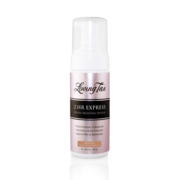 Loving Tan front packaging showing product and quick-dry benefit