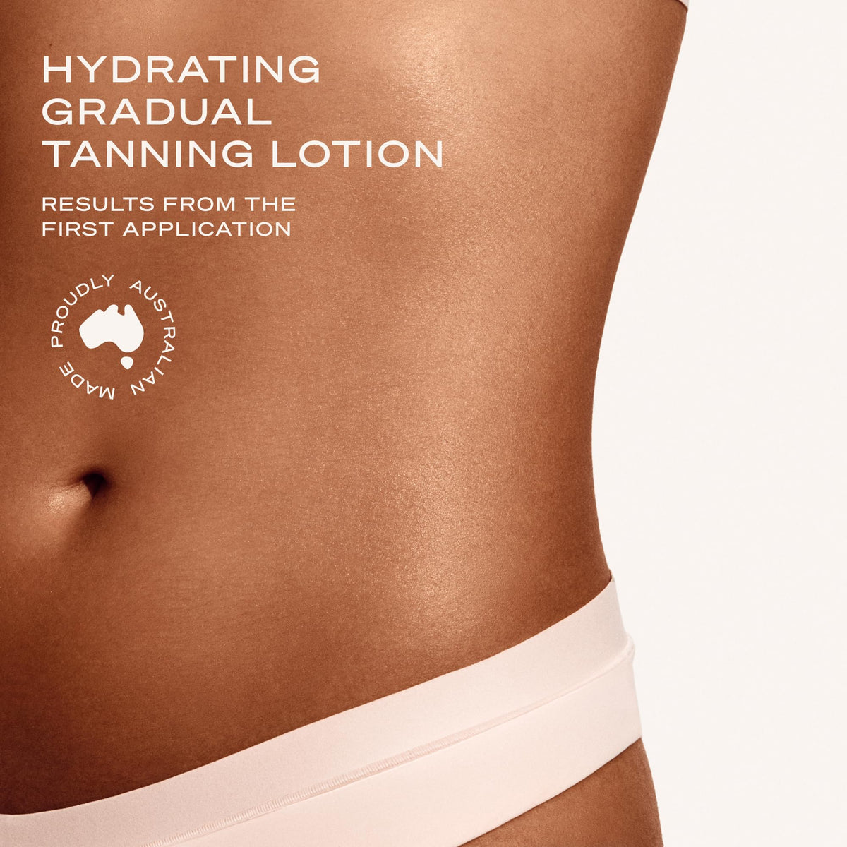 Before and after comparison with Loving Tan shows deeper, natural-looking tan