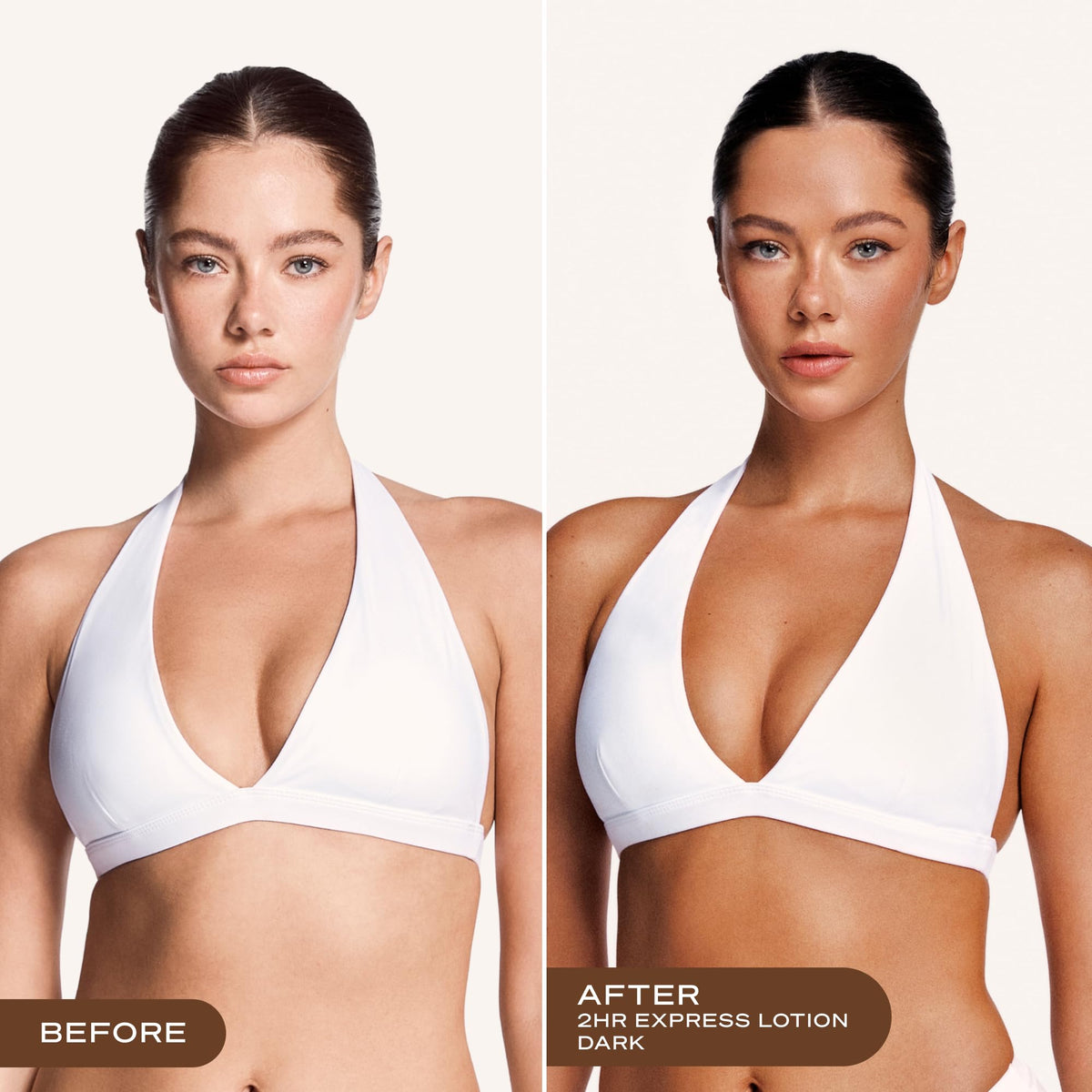 Loving Tan label close-up highlighting ingredients and benefit of dermatologist tested formula