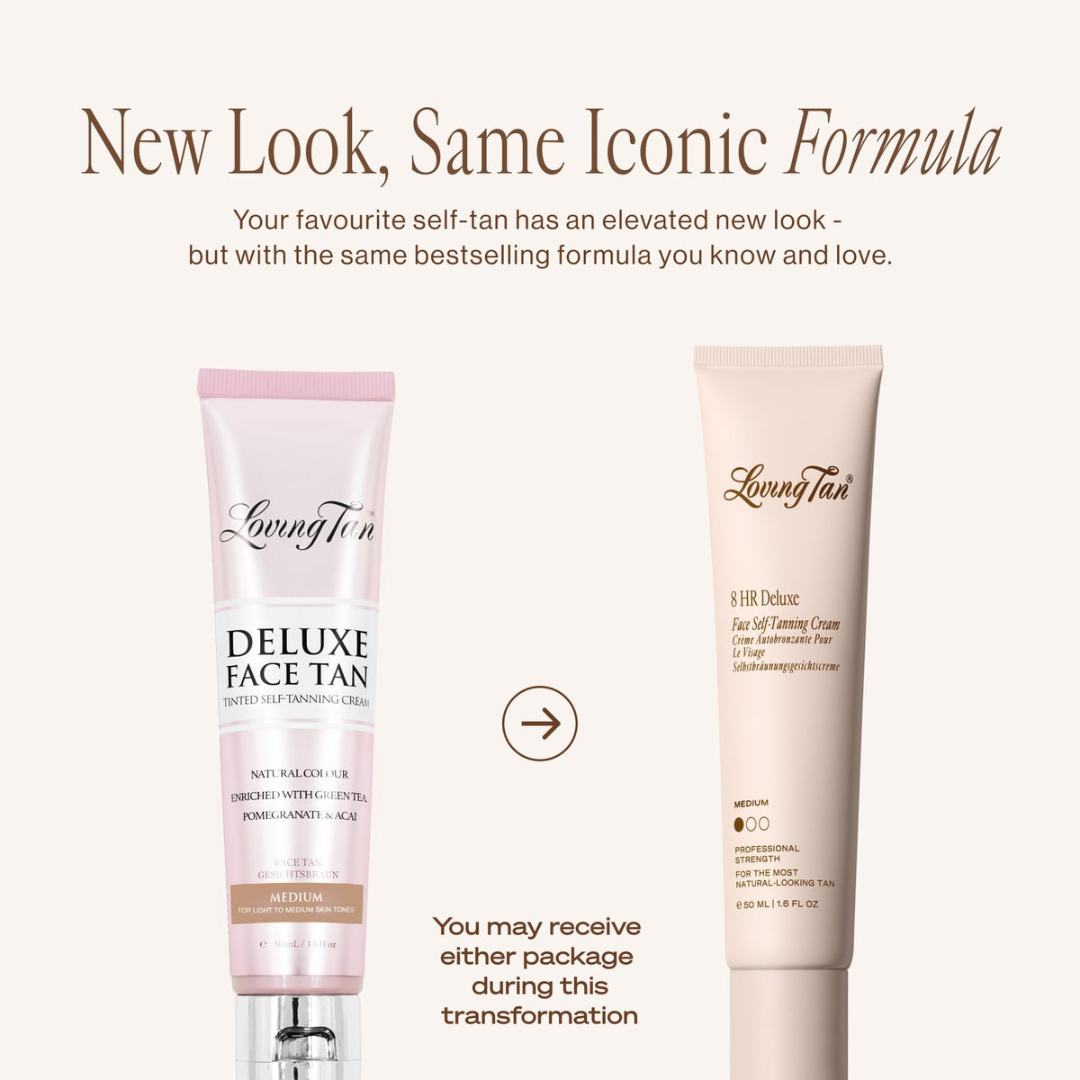 Loving Tan close-up of cream texture showing smooth, fast-absorbing formula for even application
