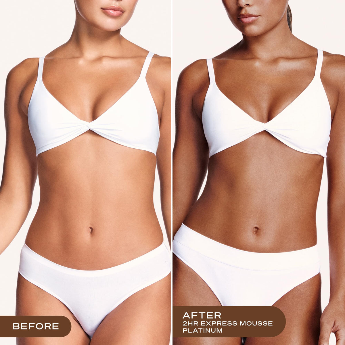 Loving Tan being applied with deluxe mitt for streak-free, even coverage