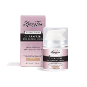 Loving Tan front packaging showing bottle and label for quick recognition and trust