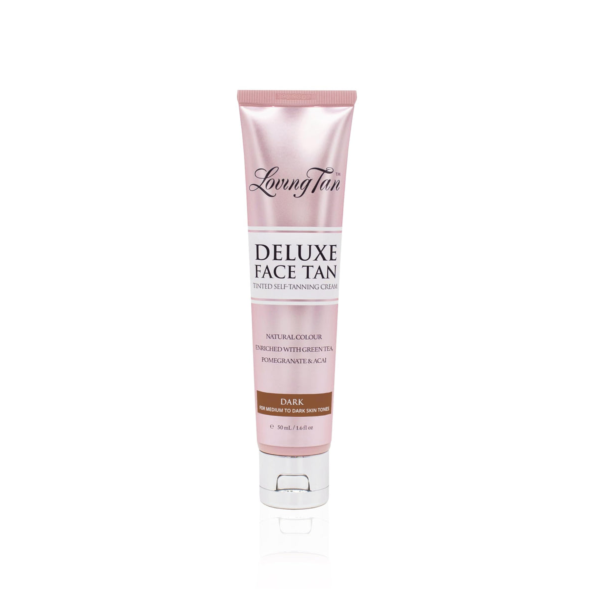 Loving Tan front packaging showing the face tanner and benefits