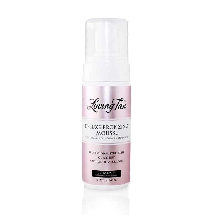 Loving Tan front bottle showing Ultra Dark label and benefits