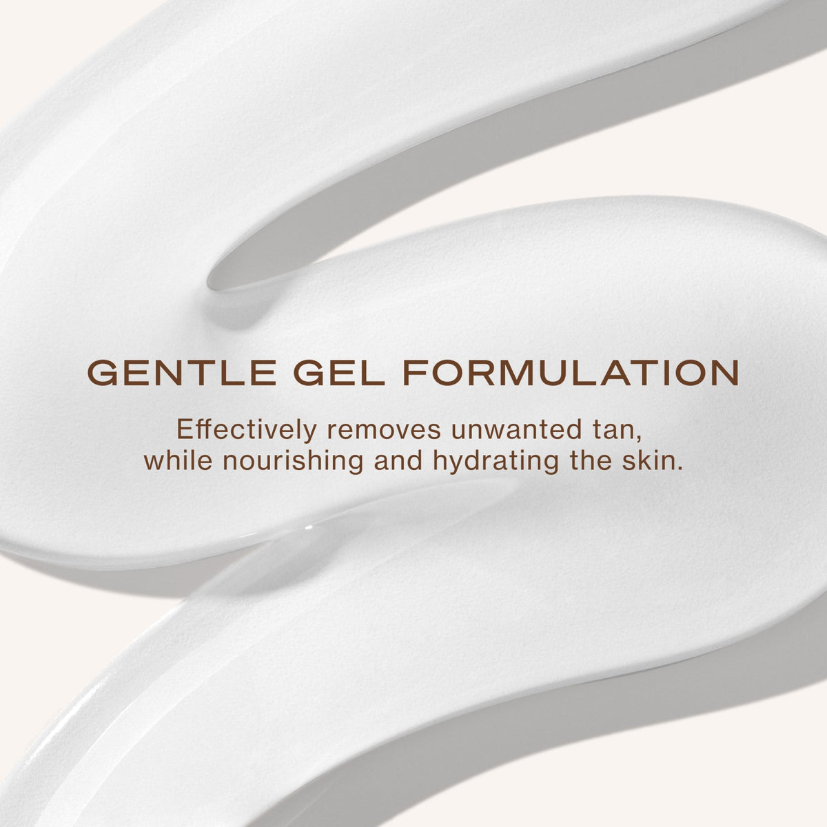 Loving Tan gel applied on hand demonstrating even coverage and simple use