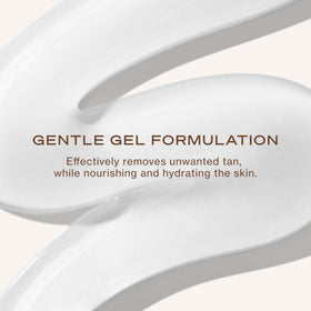 Loving Tan gel applied on hand demonstrating even coverage and simple use
