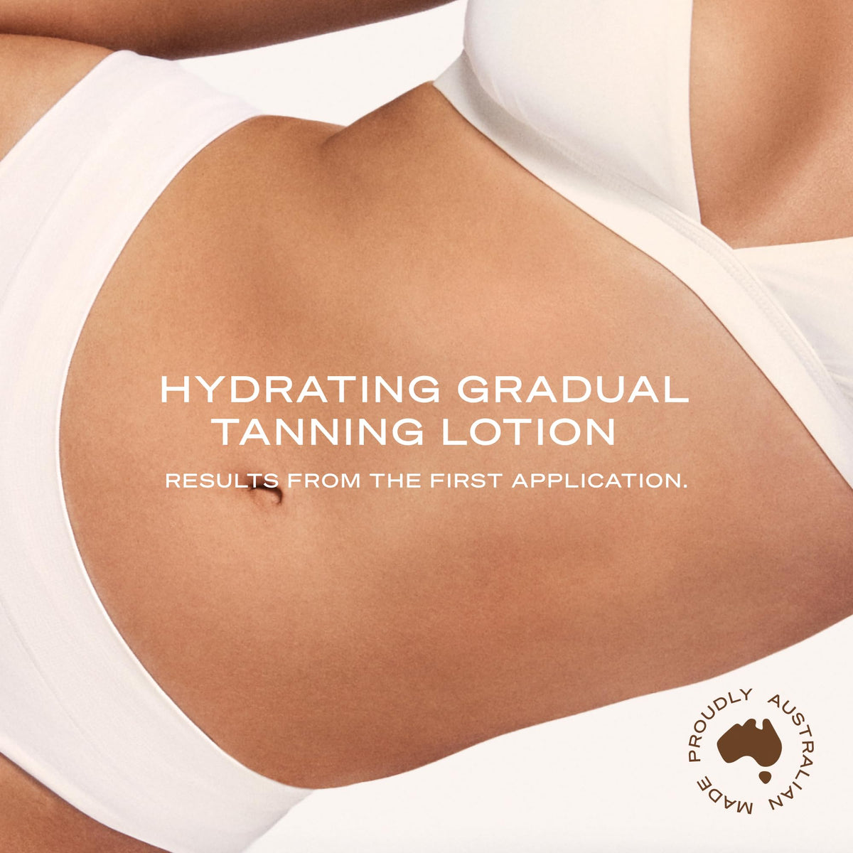 Loving Tan applied with applicator mitt demonstrating even, streak-free result