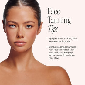 Loving Tan ingredients label close-up highlighting naturally derived DHA