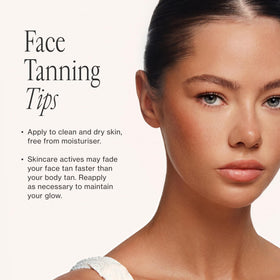 Loving Tan in a bathroom vanity setting for easy daily face use