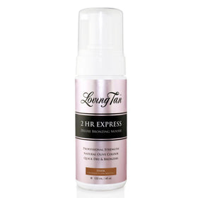 Loving Tan front packaging showing bottle and label, indicating professional quality