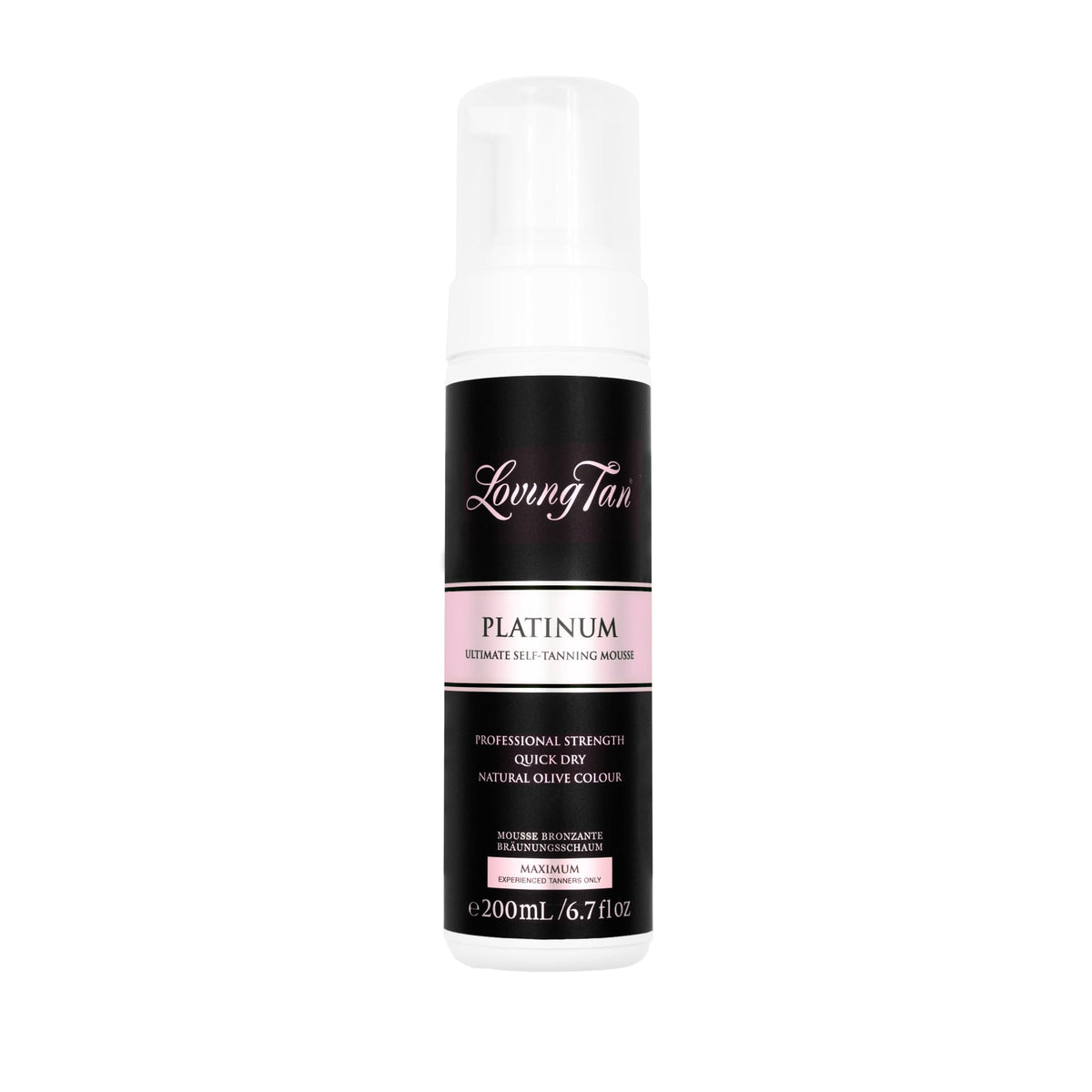 Loving Tan bottle front packaging showing deep-dark shade and benefits