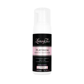Loving Tan front packaging showing professional self tanning mousse benefit