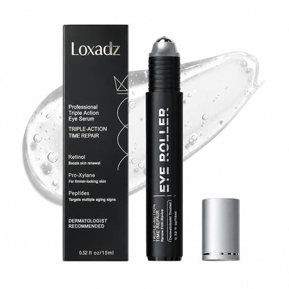 loxadz front packaging showing brightener roller and benefits