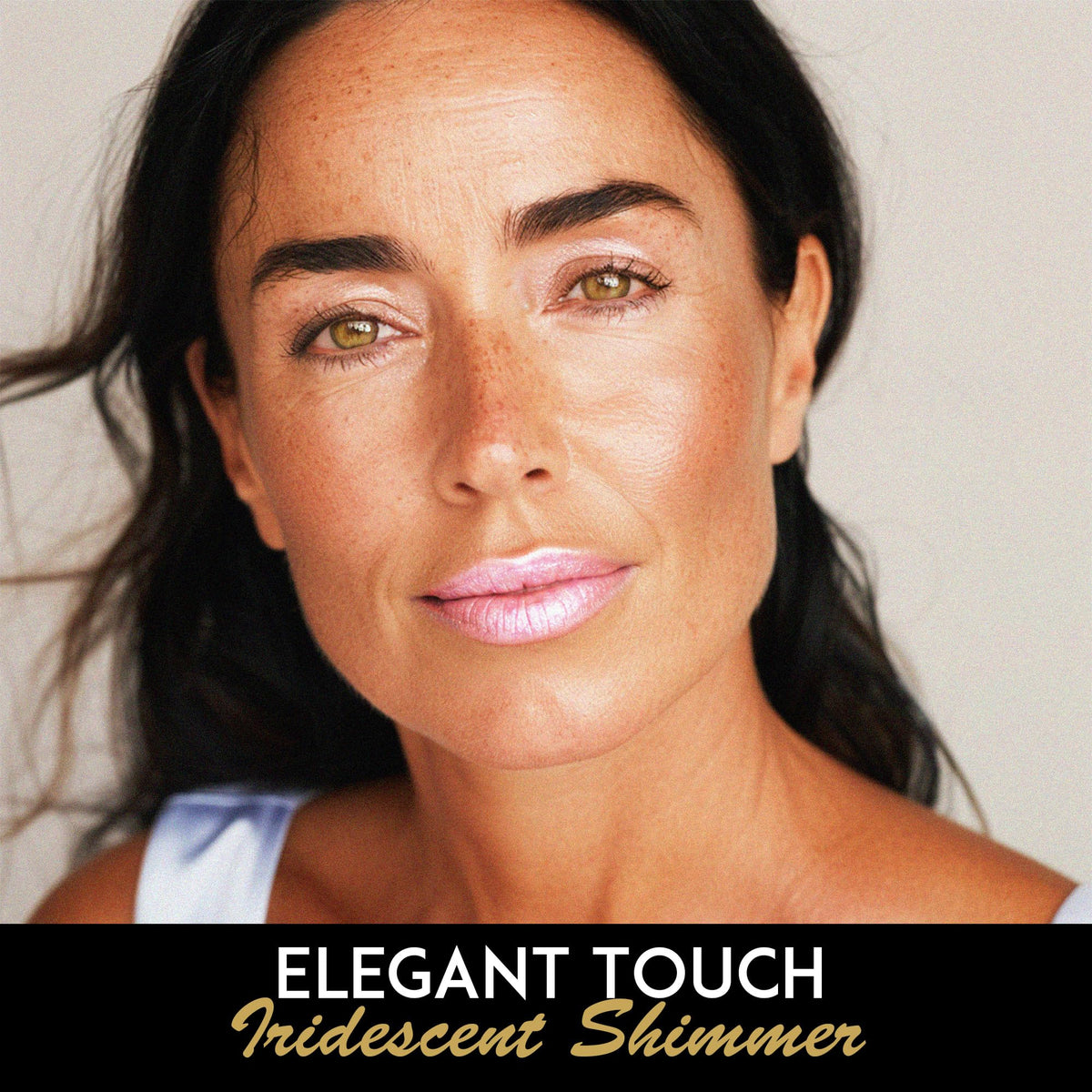 L'Paige texture swatch on skin showing buildable shimmer and even coverage