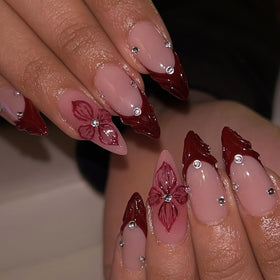 LPOODDNU front packaging showing red French almond set and quick application benefit