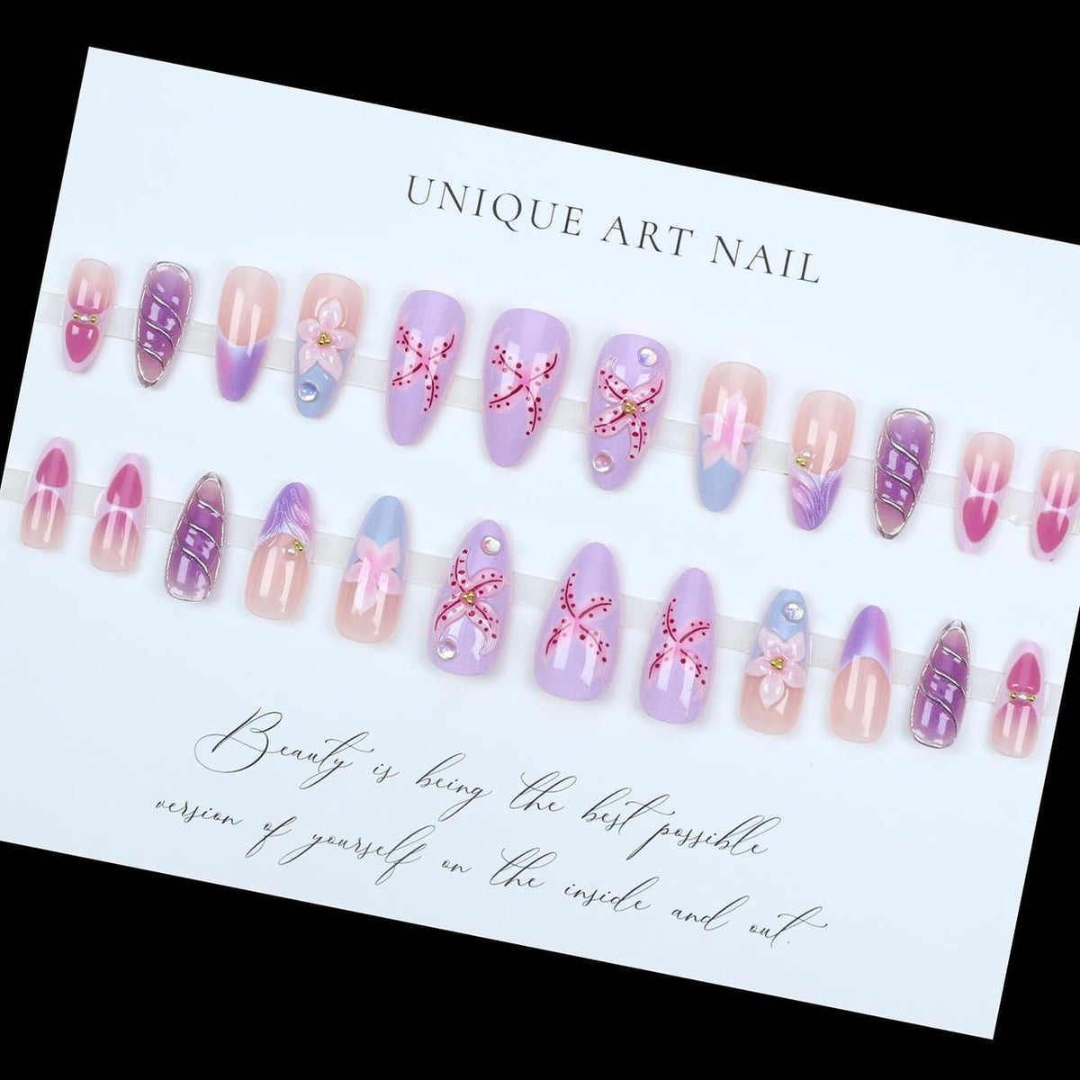 LPOODDNU worn on hands lifestyle shot showing salon look at home
