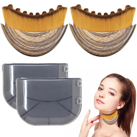 LPZXH contour brush front view shows ergonomic shape and gentle bristles for sculpting