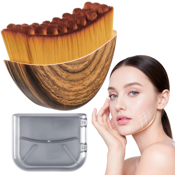 LPZXH front view of contour brush showing full arched head for precise sculpting