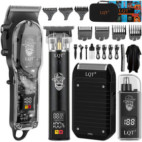 LQT front view of full barber kit showing completeness and professional look