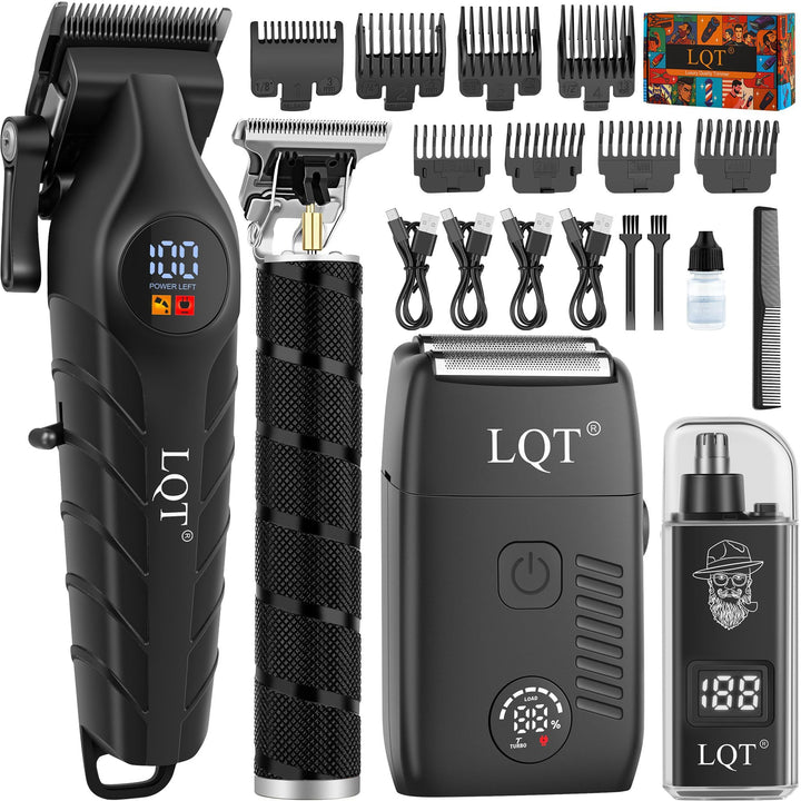LQT clipper front view showing ergonomic design and powerful motor benefit
