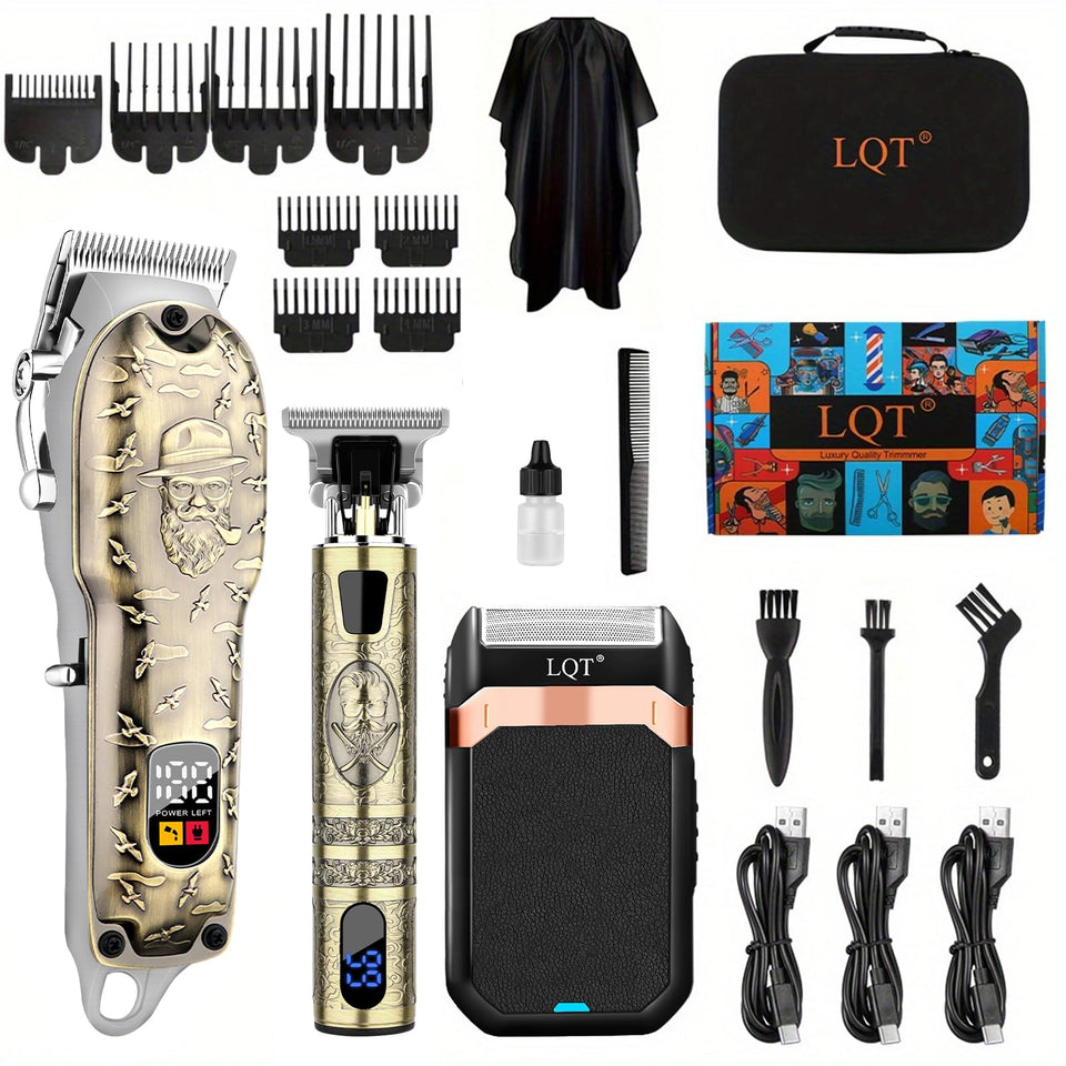 LQT clipper front view showing metal body and ergonomic grip enhancing control