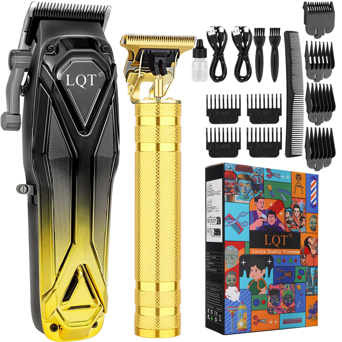 LQT clipper front view showing full metal body and compact profile for durable use