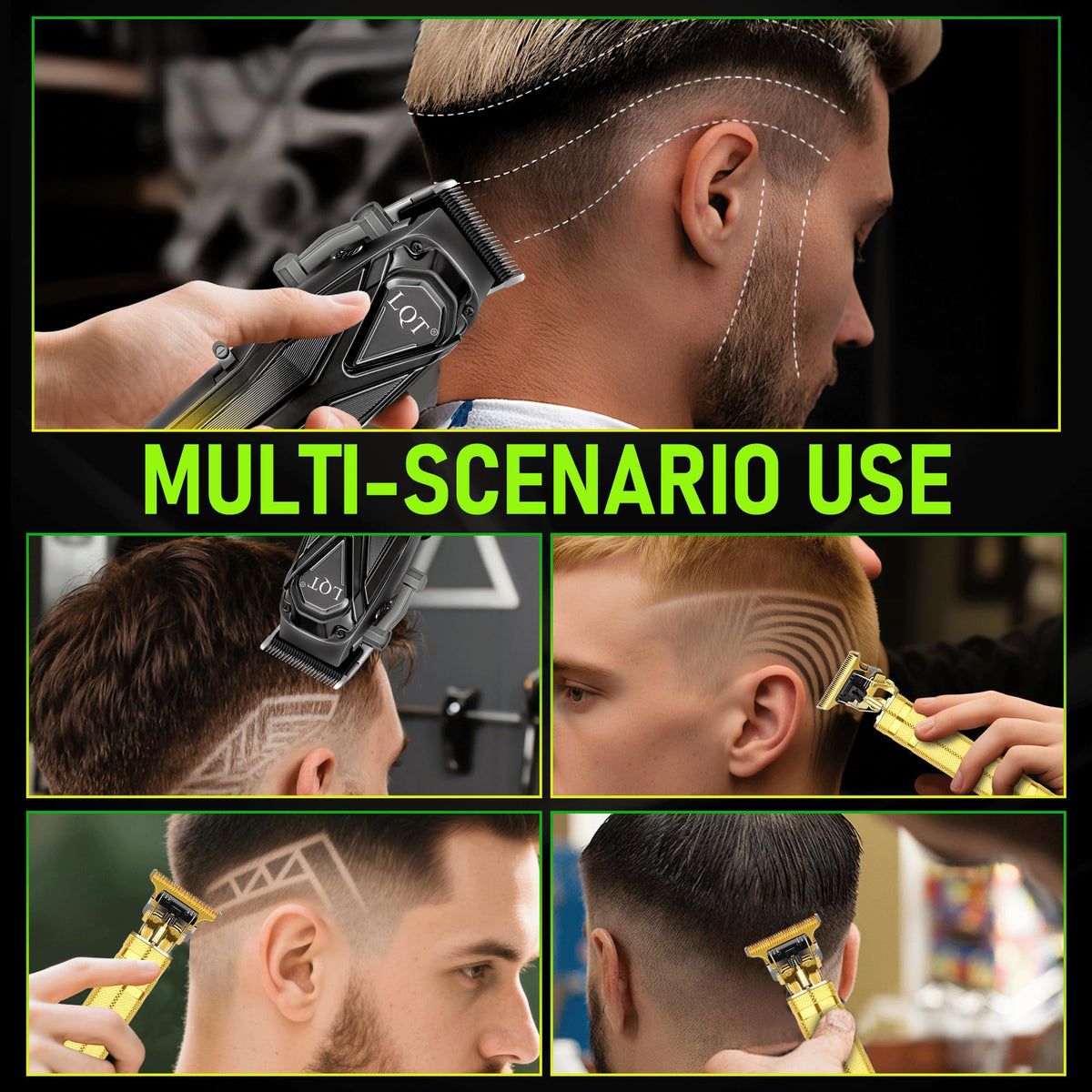 LQT clippers held in hand demonstrating lightweight ergonomic grip for steady control