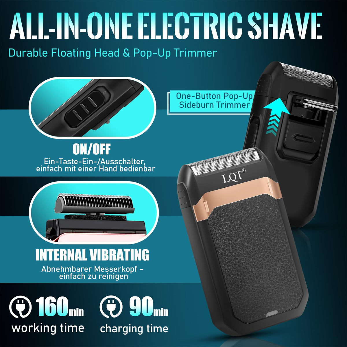 LQT clippers in hand scale demonstrating compact size and comfortable handling