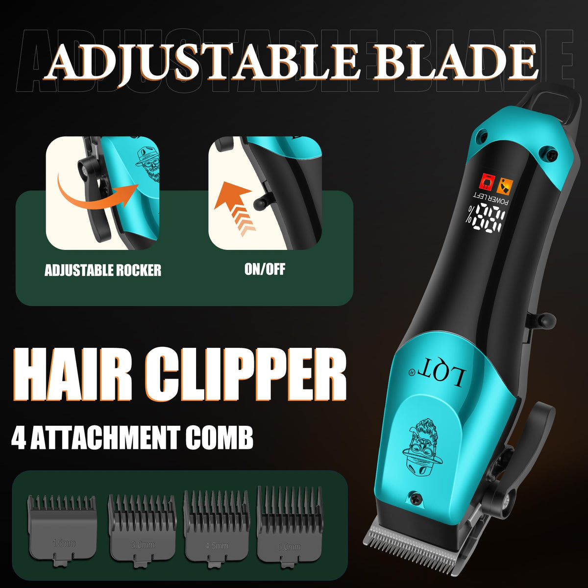 LQT guide combs and accessories laid out for quick length selection