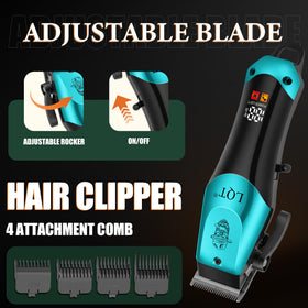 LQT guide combs and accessories laid out for quick length selection