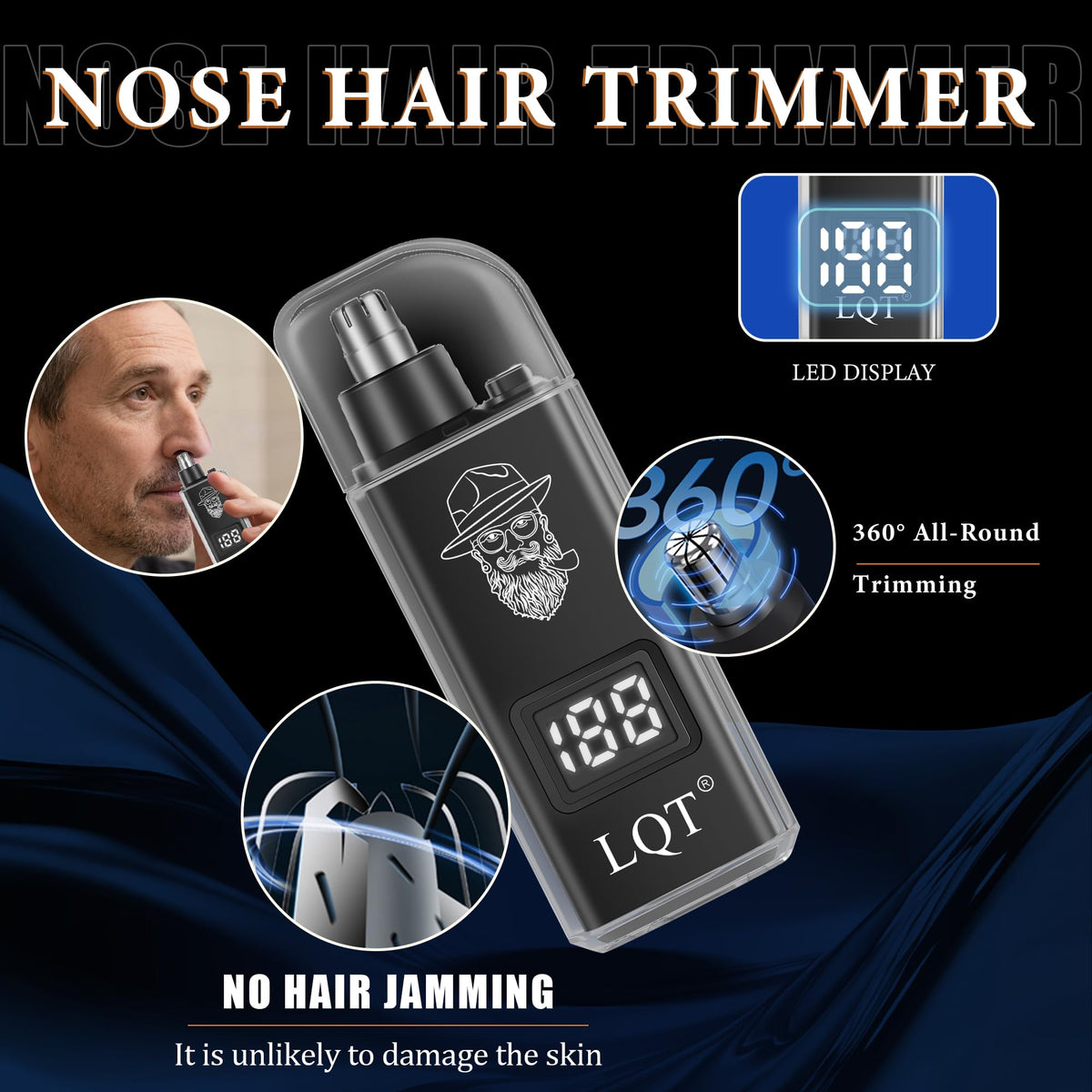 LQT clippers in use during a home haircut for easy family grooming