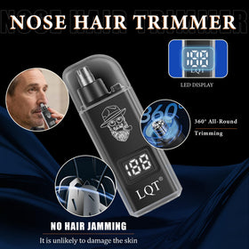 LQT clippers in use during a home haircut for easy family grooming