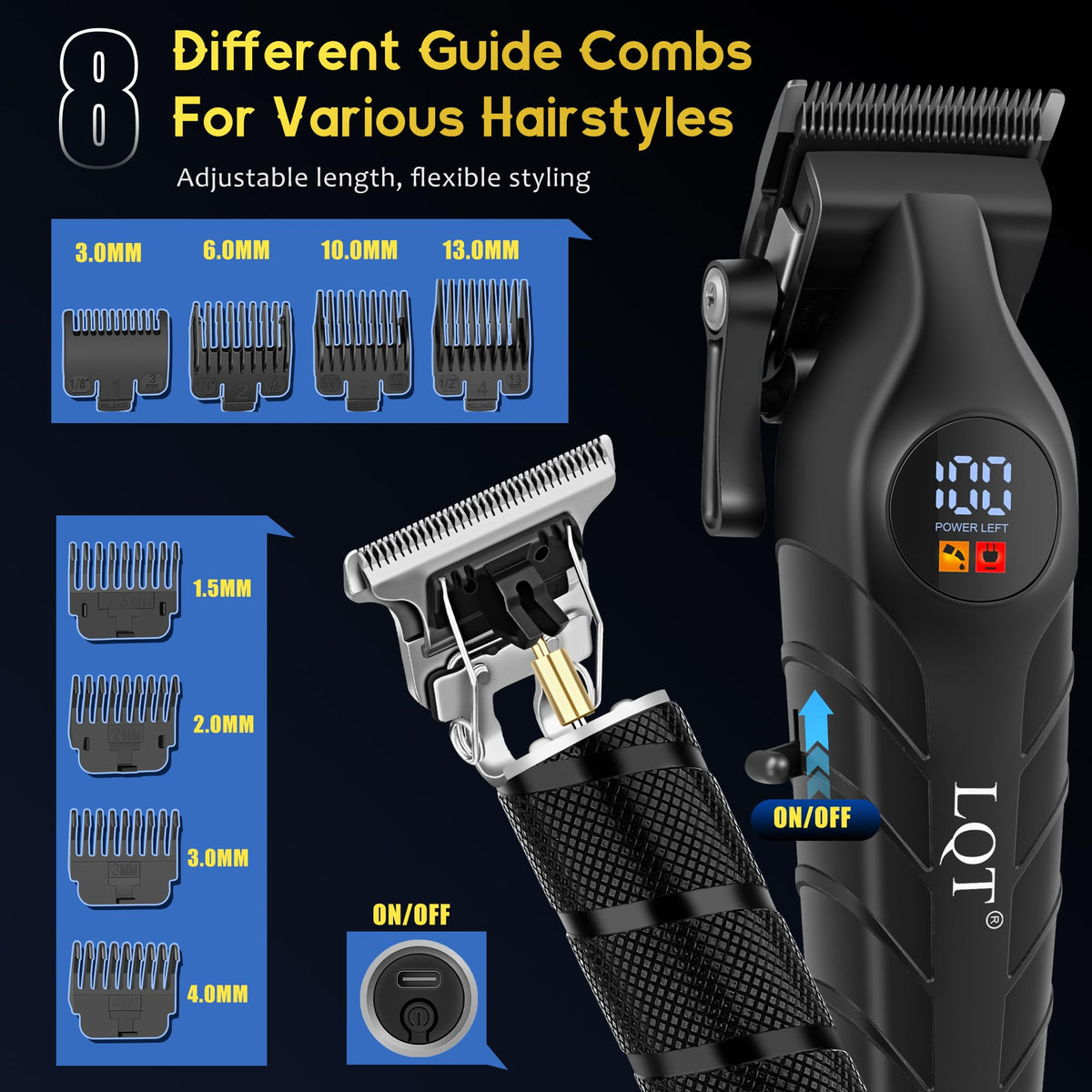 LQT complete grooming set in travel case for organized portability