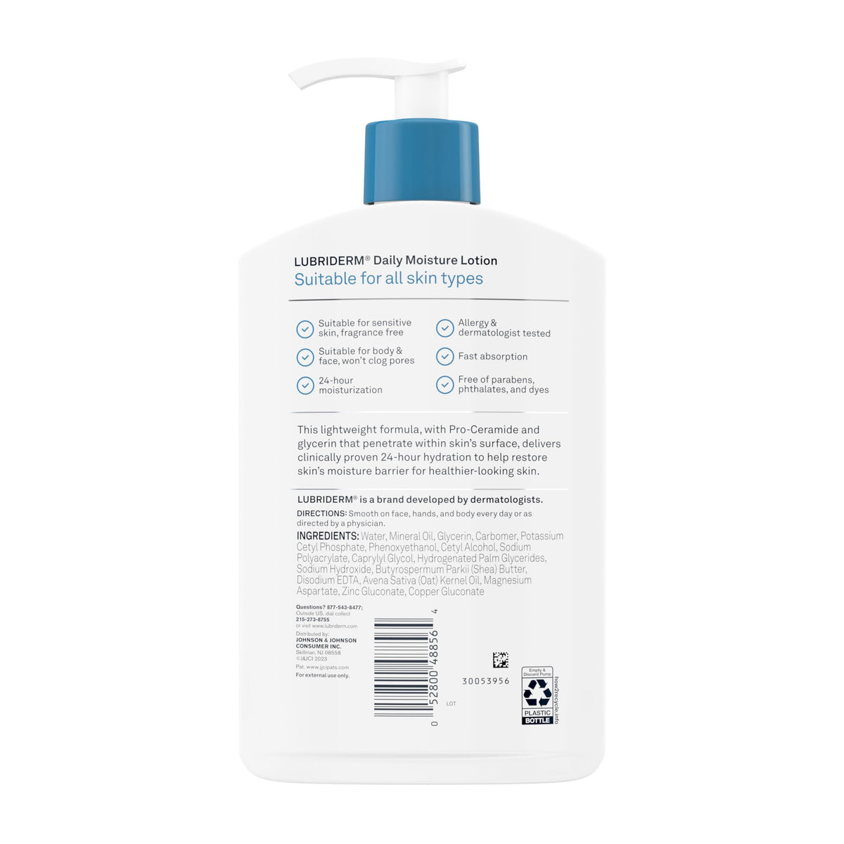 Lubriderm applied to elbow demonstrating targeted relief for dry areas